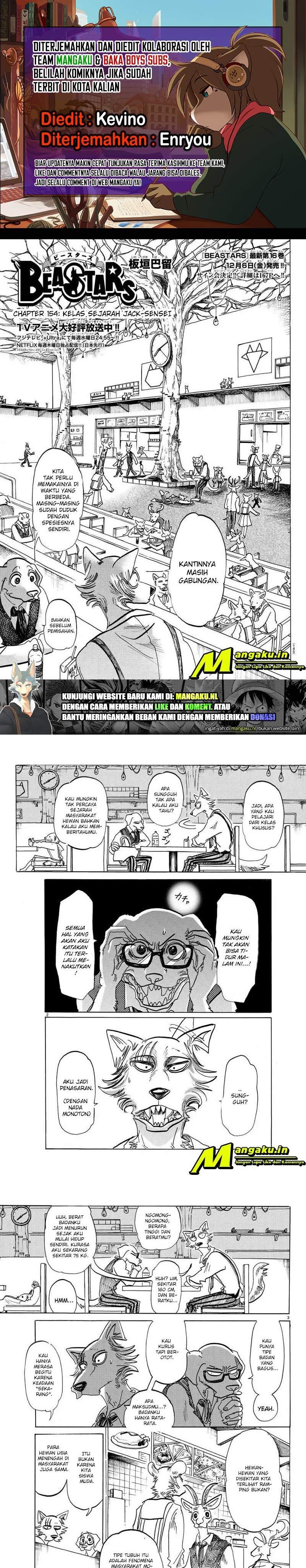 Baca Komik Beastars Chapter 154 Gambar 1