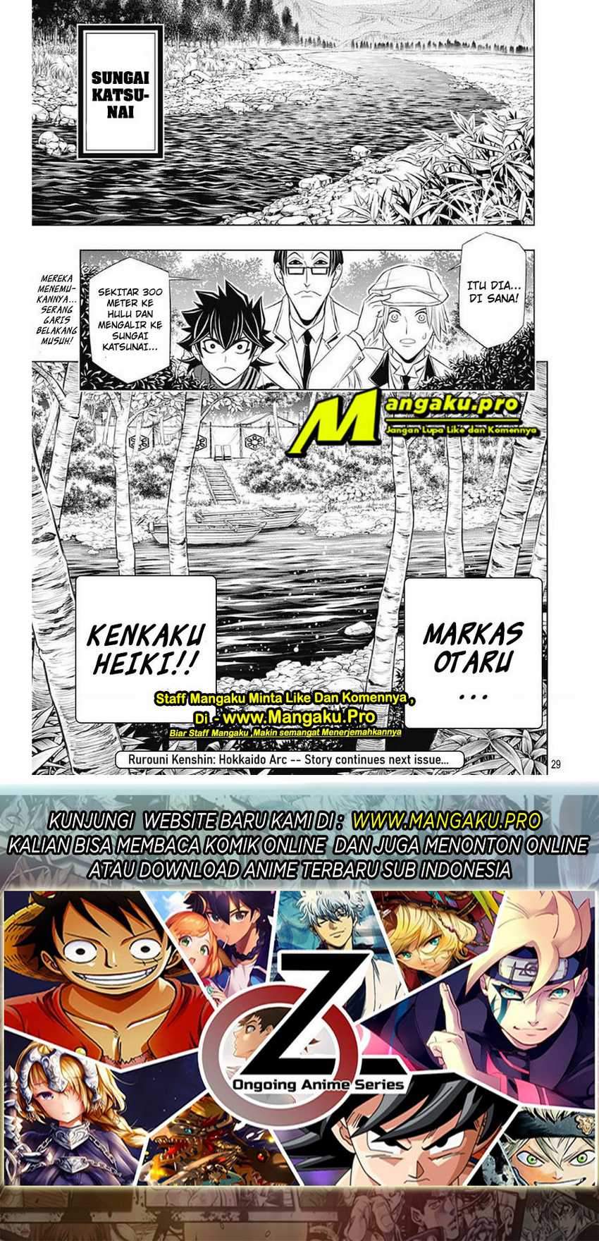 Rurouni Kenshin: Meiji Kenkaku Romantan – Hokkaido-hen Chapter 28 Gambar 29