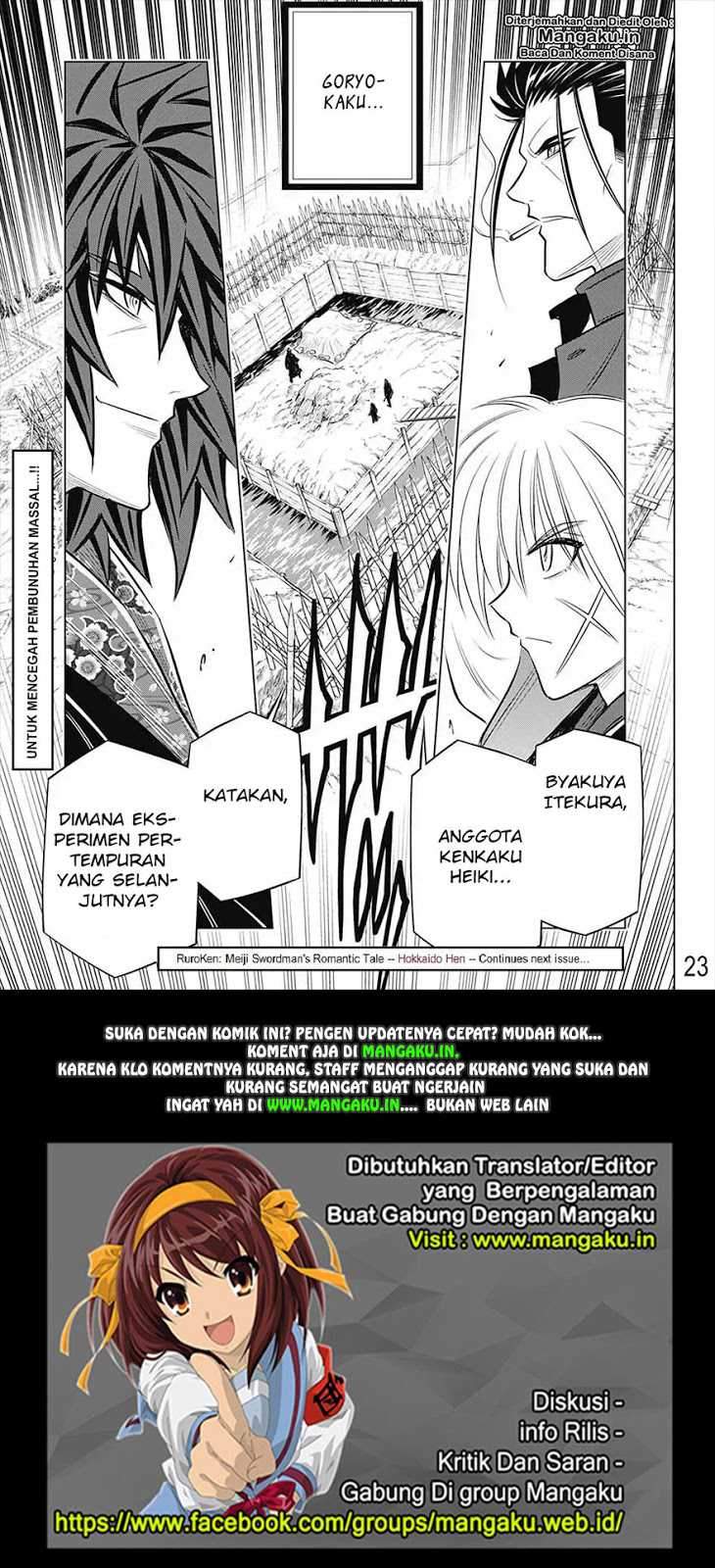 Rurouni Kenshin: Meiji Kenkaku Romantan – Hokkaido-hen Chapter 16 Gambar 24