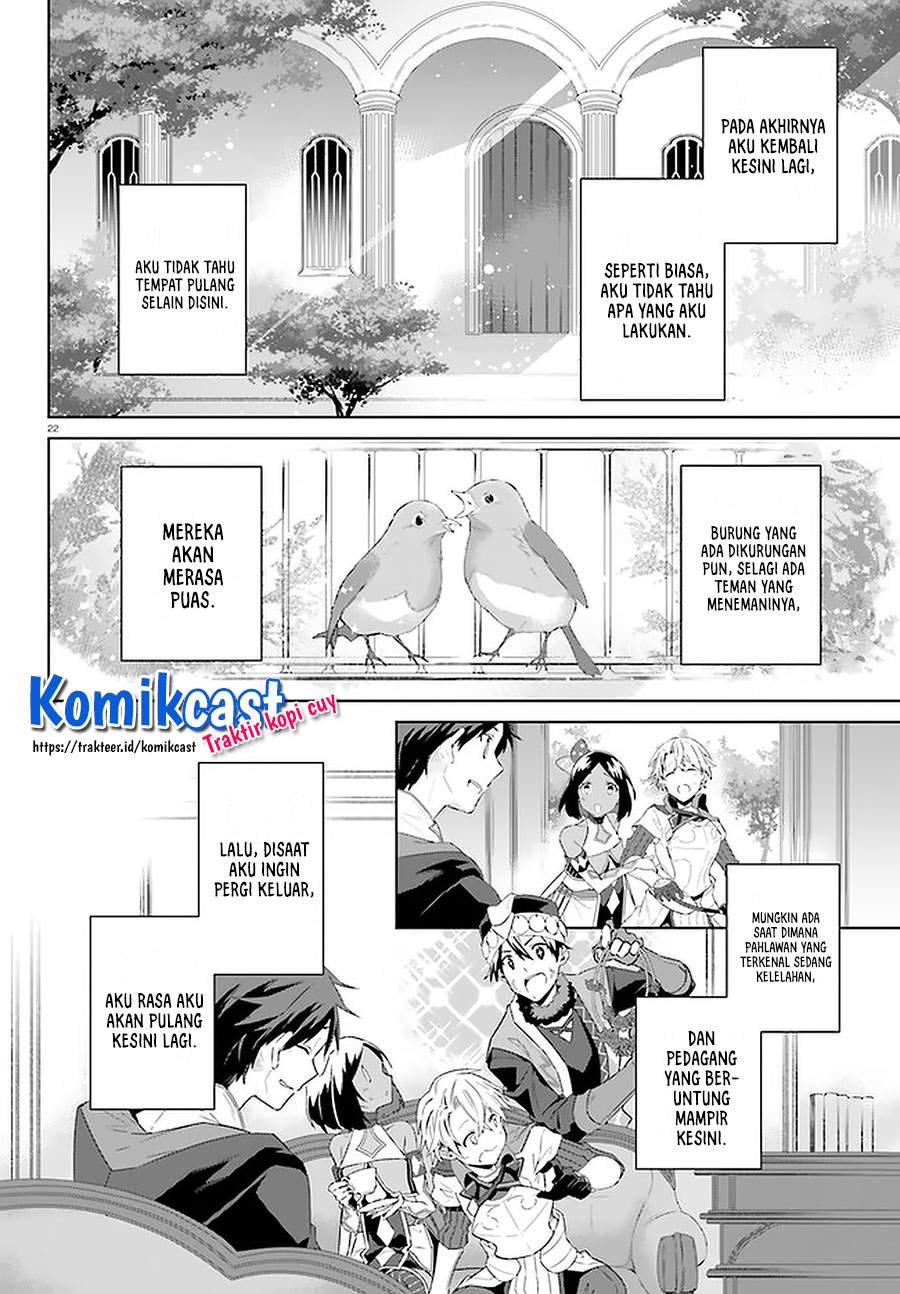 Kagami no Mukou no Saihate Toshokan: Kou no Yuusha to Itsuwari no Maou Chapter 15 End Gambar 22