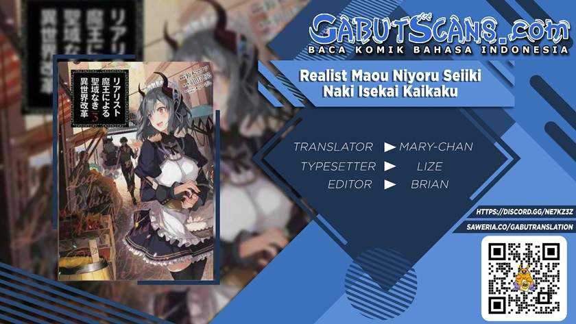 Baca Komik Realist Maou Niyoru Seiiki Naki Isekai Kaikaku Chapter 28 Gambar 1