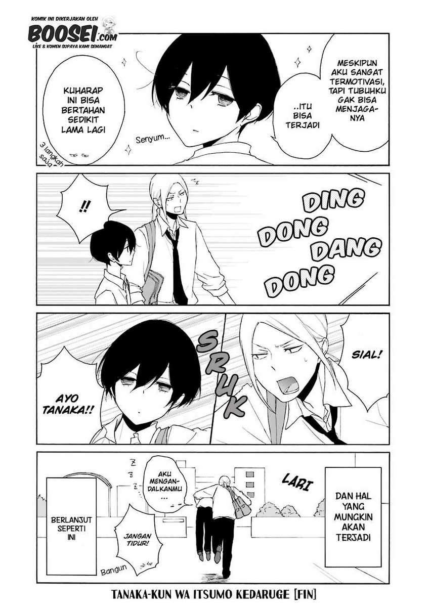 Tanaka-kun wa Itsumo Kedaruge Chapter 140 END Gambar 20