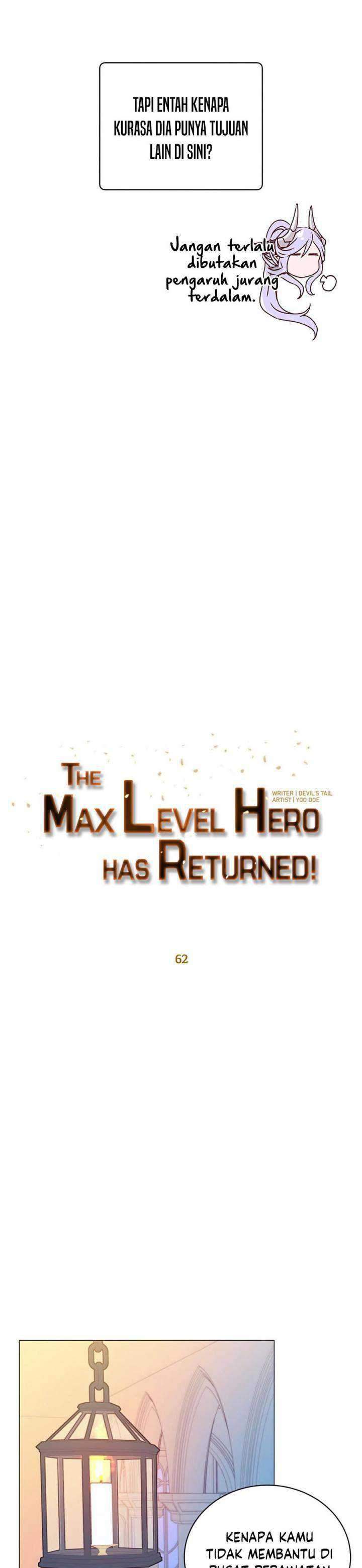 The MAX leveled hero will return! Chapter 62 Gambar 16