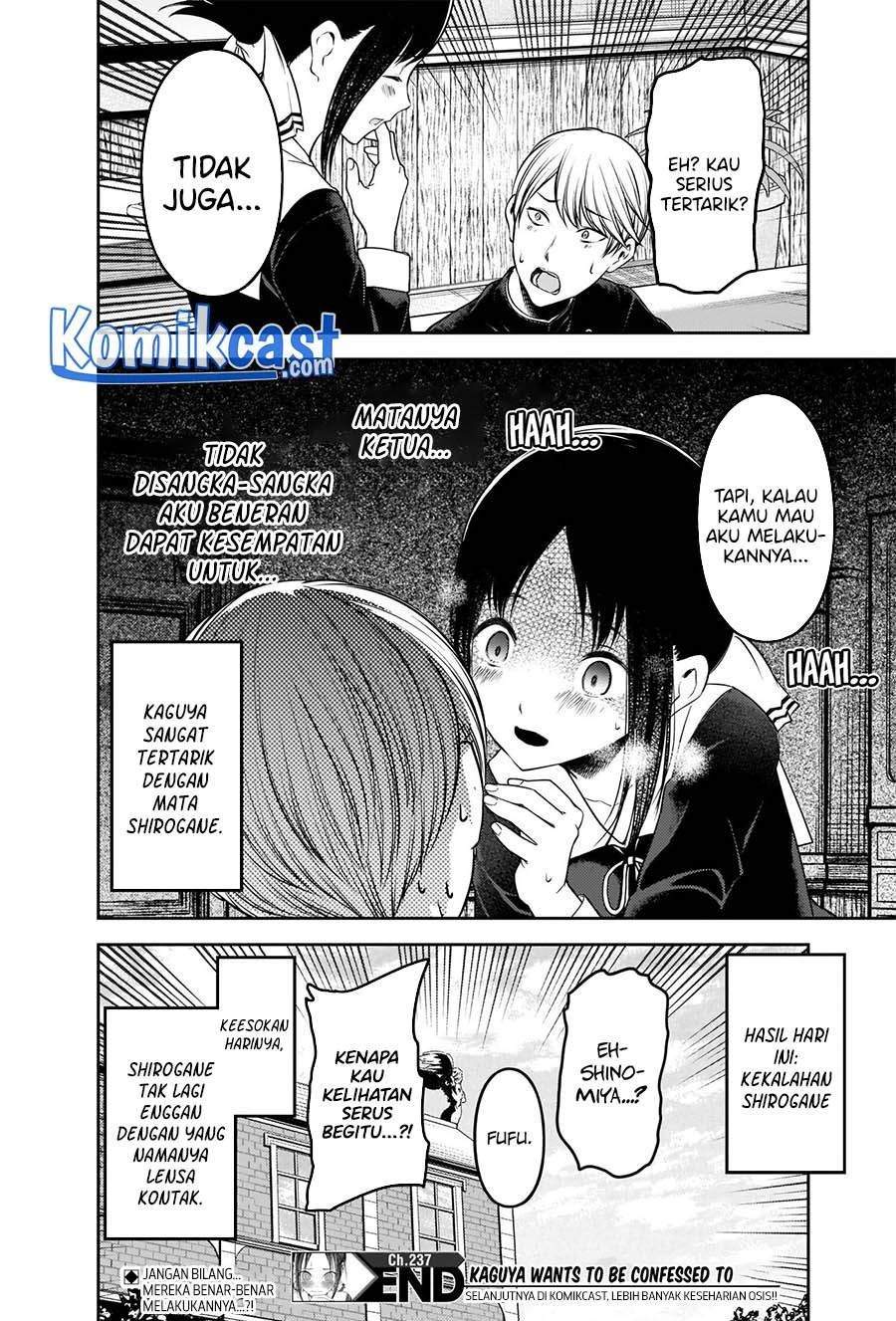 Kaguya-sama wa Kokurasetai – Tensai-tachi no Renai Zunousen Chapter 237 Gambar 18