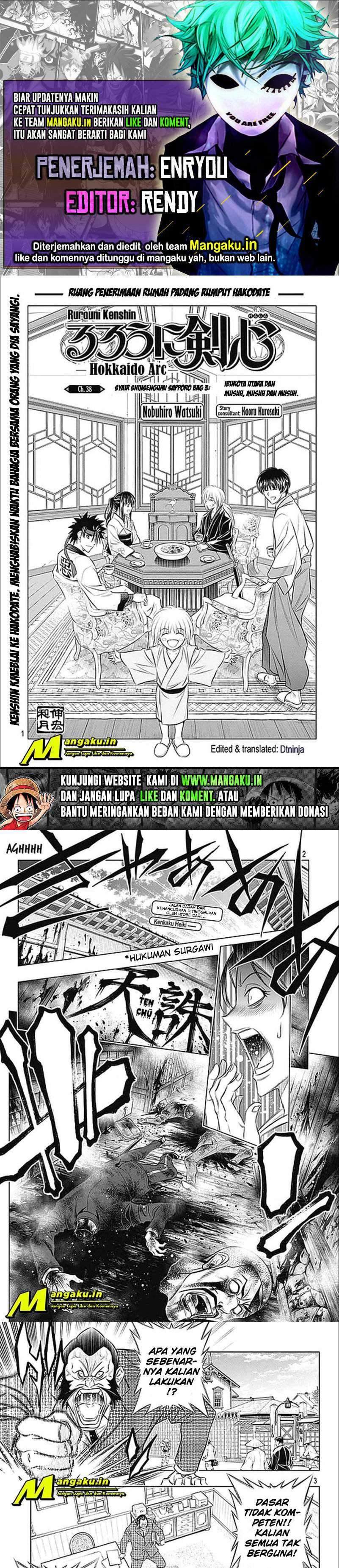 Baca Komik Rurouni Kenshin: Meiji Kenkaku Romantan – Hokkaido-hen Chapter 38 Gambar 1