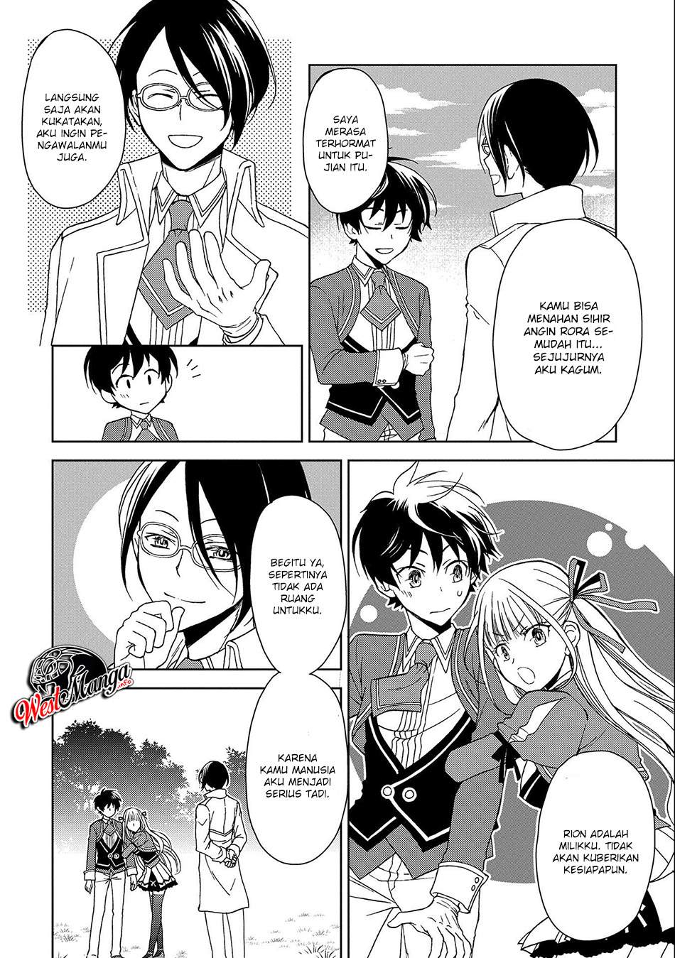 Ningen dakedo Maougun Shitennou ni Sodaterareta Ore wa, Maou no Musume ni Aisare Shihai Zokusei no Kennou o Ataeraremashita. Chapter 1.2 Gambar 17