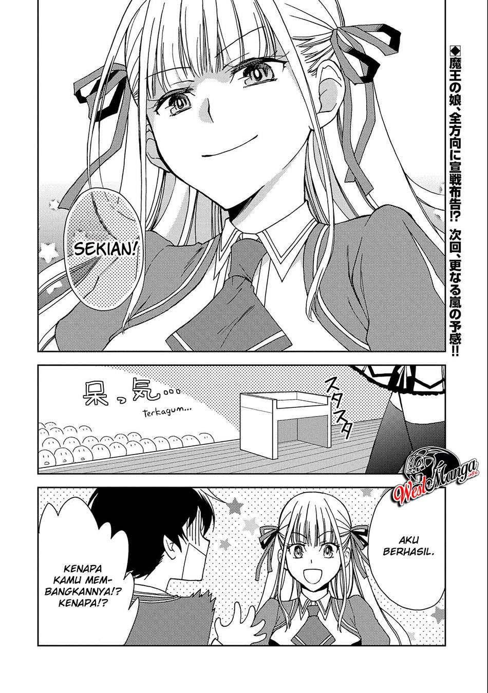 Ningen dakedo Maougun Shitennou ni Sodaterareta Ore wa, Maou no Musume ni Aisare Shihai Zokusei no Kennou o Ataeraremashita. Chapter 1.2 Gambar 28