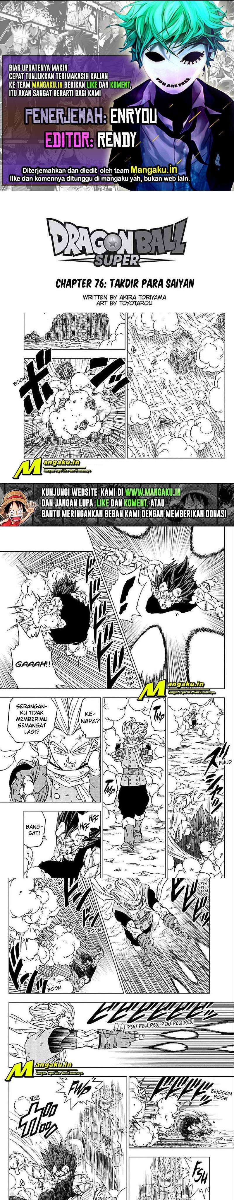 Baca Komik Dragon Ball Super Chapter 76.1 Gambar 1
