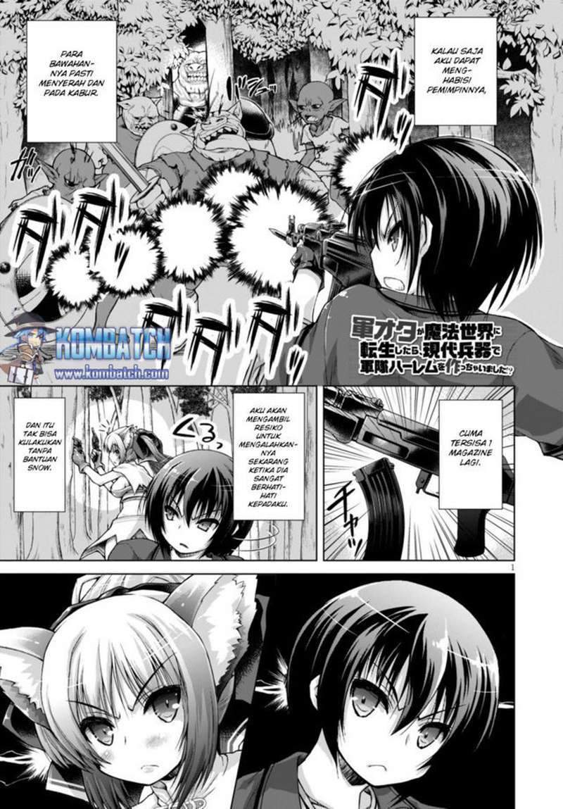 Baca Manga Gunota ga Mahou Sekai ni Tensei Shitara, Gendai Heiki de Guntai Harem o Tsukucchaimashita!? Chapter 9 Gambar 2