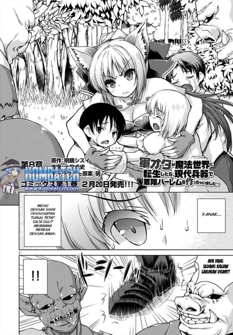 Gunota ga Mahou Sekai ni Tensei Shitara, Gendai Heiki de Guntai Harem o Tsukucchaimashita!? Chapter 8 Gambar 3