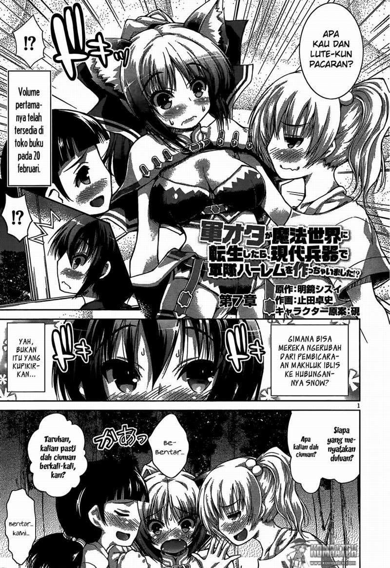 Gunota ga Mahou Sekai ni Tensei Shitara, Gendai Heiki de Guntai Harem o Tsukucchaimashita!? Chapter 7 Gambar 4