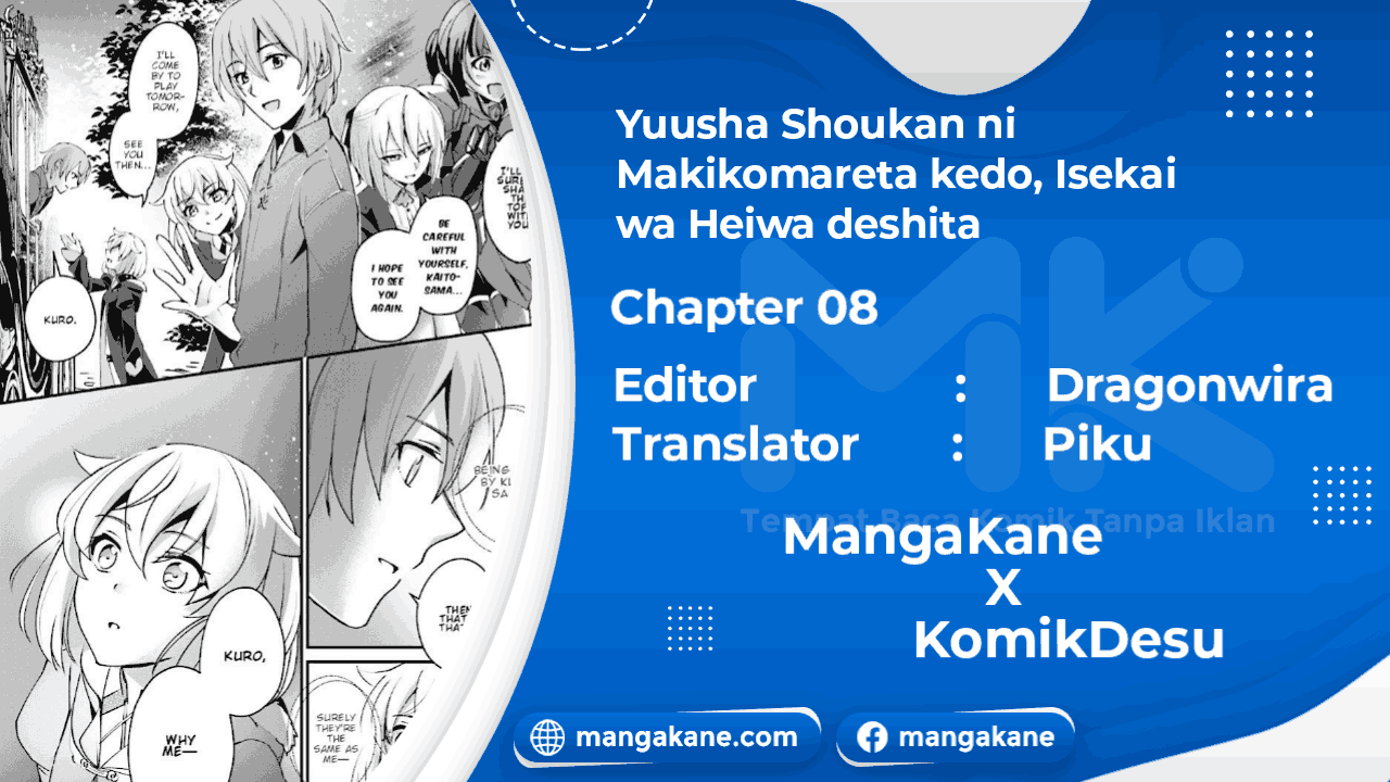 Baca Komik Yuusha Shoukan ni Makikomareta kedo, Isekai wa Heiwa deshita Chapter 8 Gambar 1