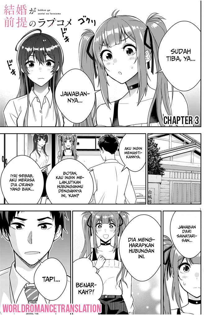 Baca Manga Kekkon ga Zentei no Love Comedy Chapter 3 Gambar 2