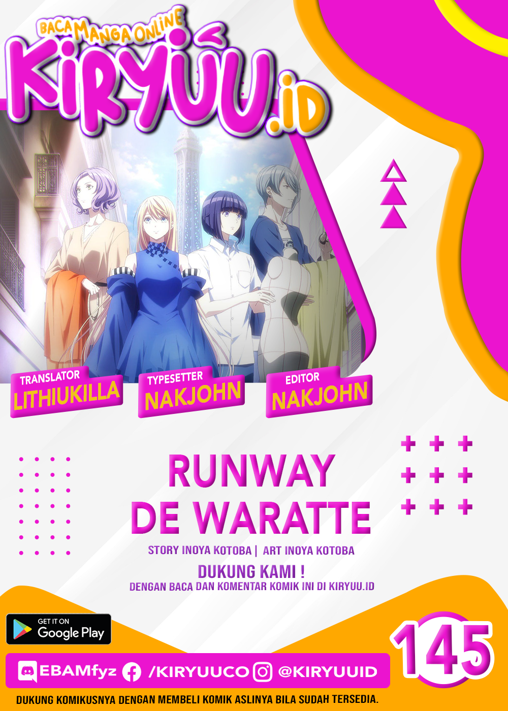 Baca Komik Runway de Waratte Chapter 145 Gambar 1