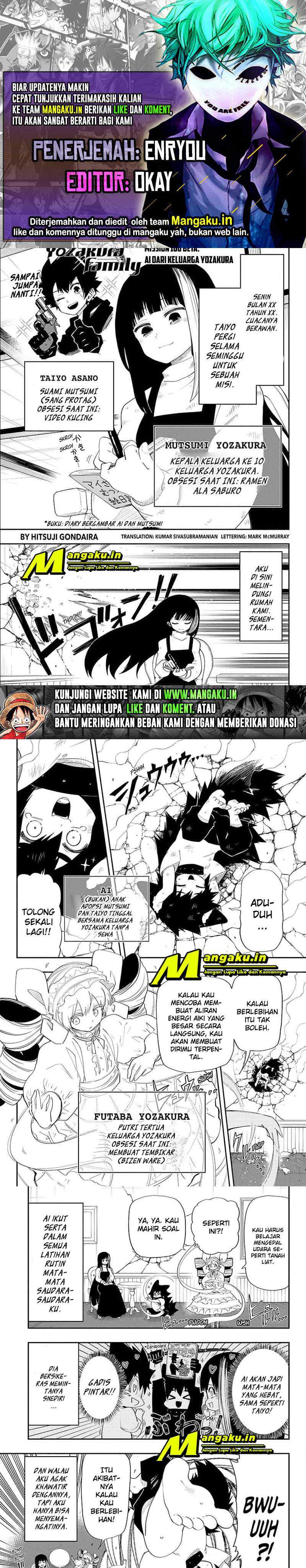 Baca Komik Mission: Yozakura Family Chapter 100.5 Gambar 1