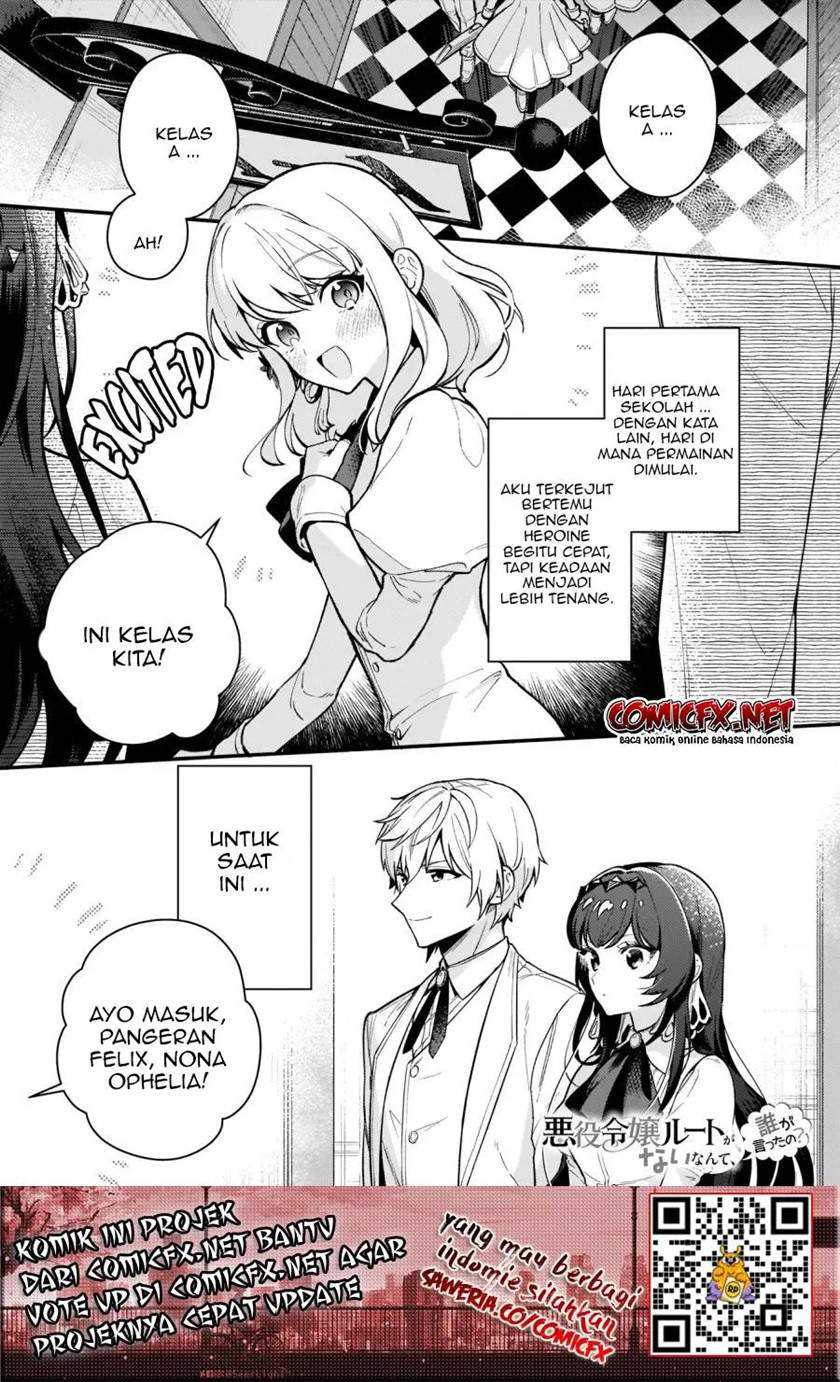 Baca Manga Akuyaku Reijou Route ga Nai Nante, Dare ga Itta no? Chapter 2 Gambar 2