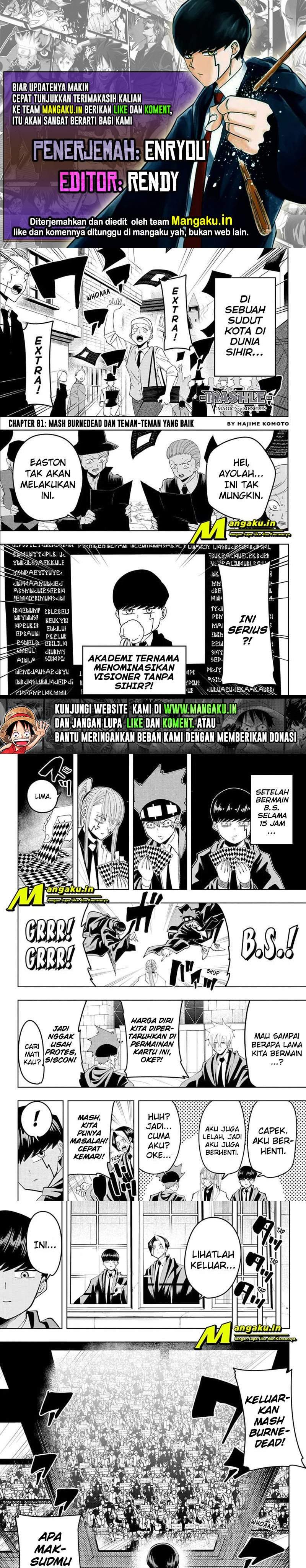 Baca Komik Mashle: Magic and Muscles Chapter 81 Gambar 1