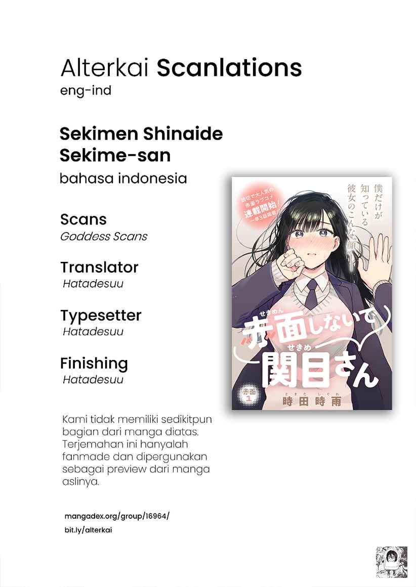 Sekimen Shinaide Sekime-san (Serialization) Chapter 1 Gambar 19