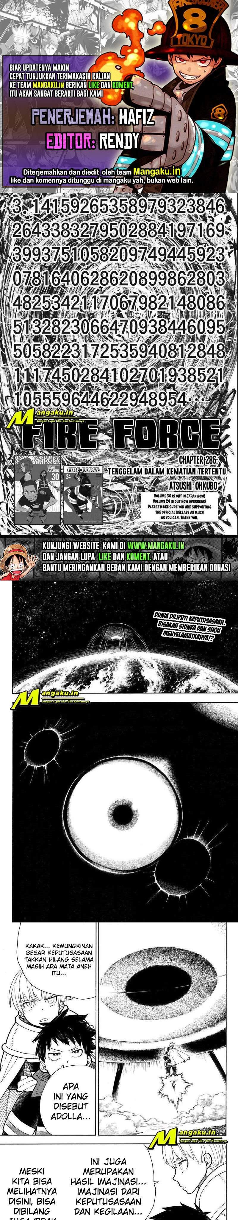 Baca Komik Fire Brigade of Flames Chapter 286 Gambar 1