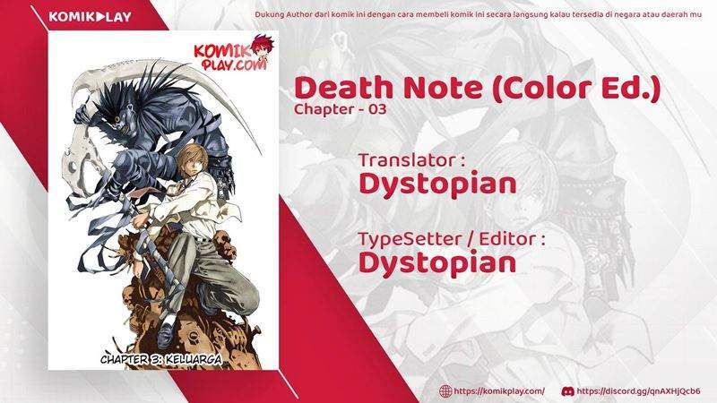 Baca Komik Death Note (Berwarna) Chapter 3 Gambar 1