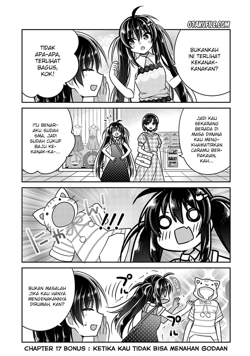 Baca Komik Siscon Ani to Brocon Imouto ga Shoujiki ni Nattara Chapter 17.2 Gambar 1