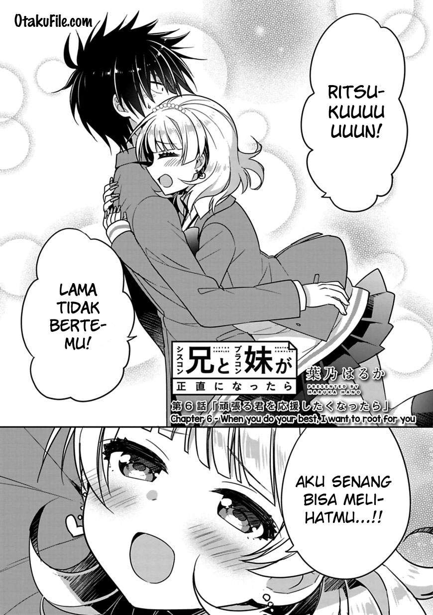 Baca Manga Siscon Ani to Brocon Imouto ga Shoujiki ni Nattara Chapter 6 Gambar 2