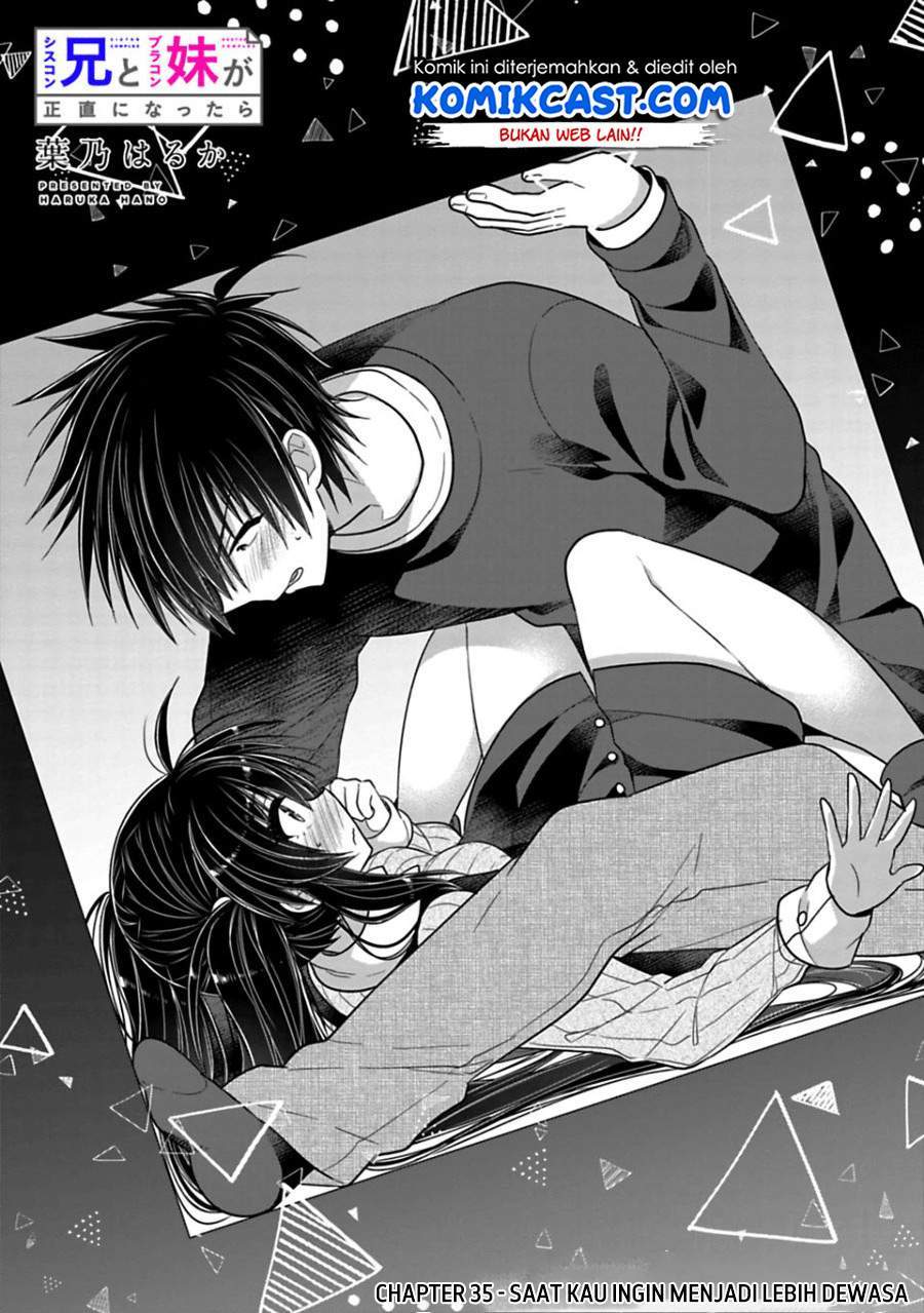 Baca Manga Siscon Ani to Brocon Imouto ga Shoujiki ni Nattara Chapter 35 Gambar 2