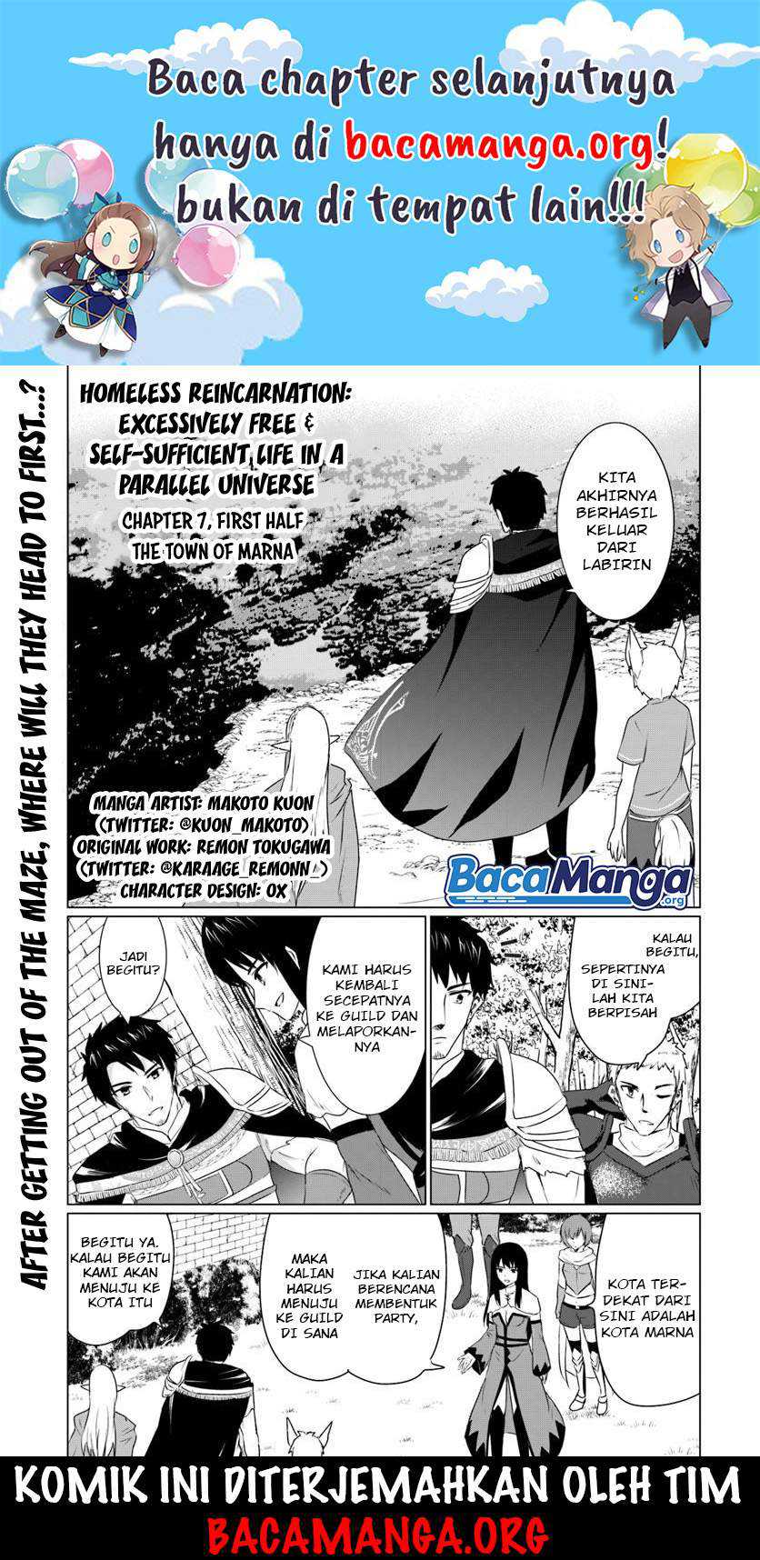 Baca Manga Homeless Tensei: Isekai De Jiyuu Sugiru Majutsu Jisoku Seikatsu Chapter 7.1 Gambar 2