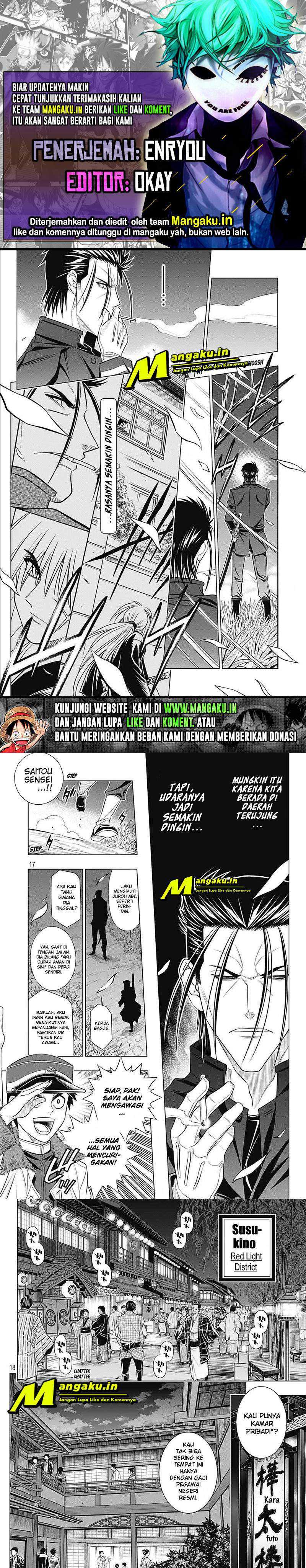 Baca Komik Rurouni Kenshin: Meiji Kenkaku Romantan – Hokkaido-hen Chapter 39.2 Gambar 1