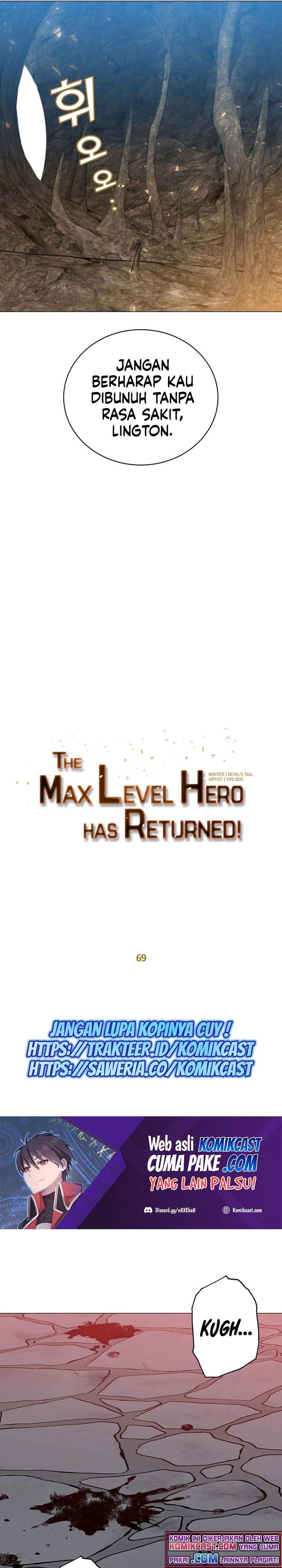 The MAX leveled hero will return! Chapter 69 Gambar 13