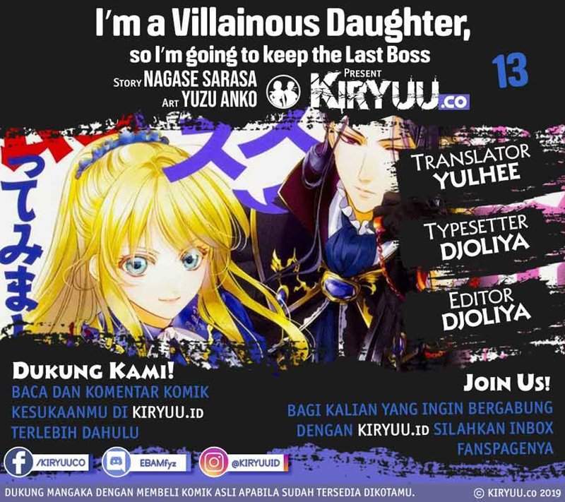 Baca Komik I’m a Villainous Daughter so I’m going to keep the Last Boss Chapter 13 Gambar 1