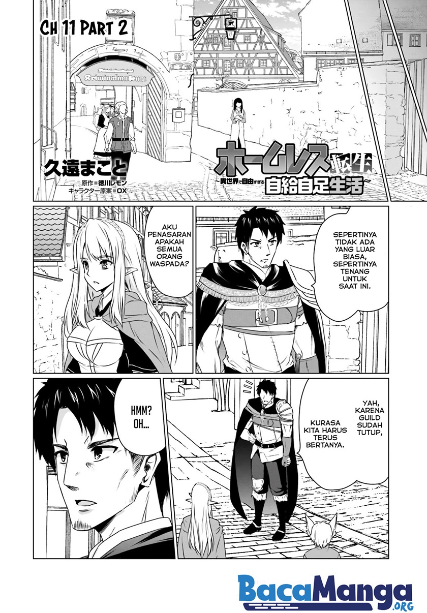 Baca Manga Homeless Tensei: Isekai De Jiyuu Sugiru Majutsu Jisoku Seikatsu Chapter 11.2 Gambar 2