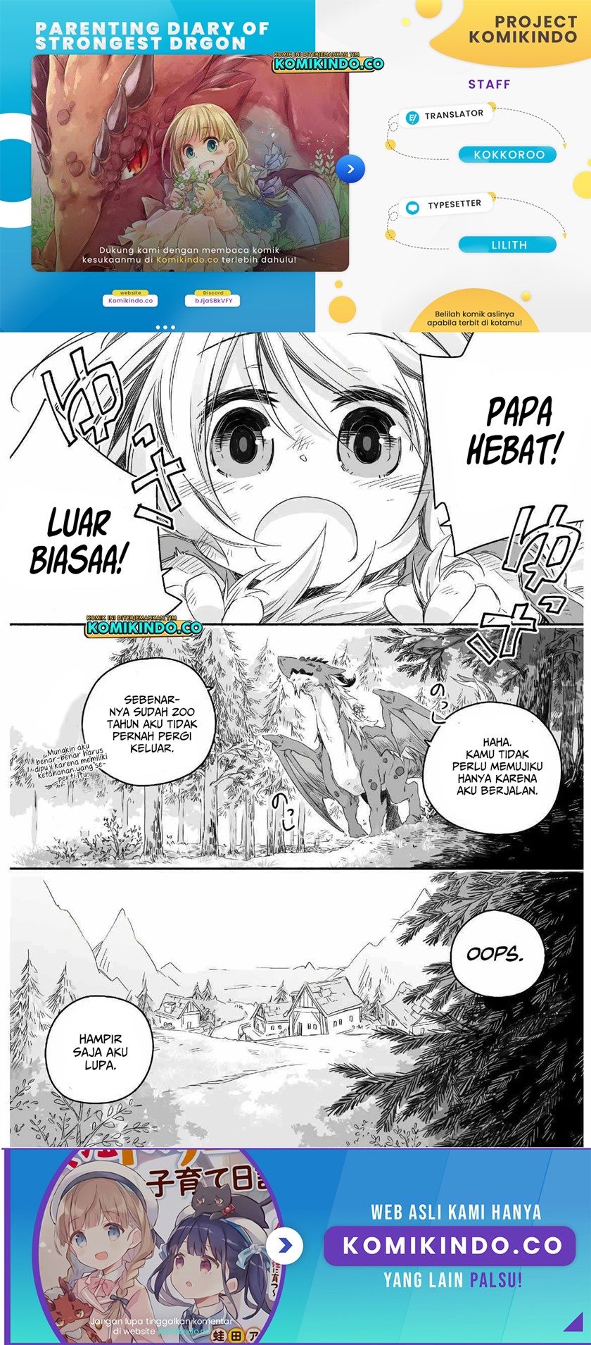 Baca Manga Parenting Diary Of The Strongest Dragon Who Suddenly Became A Dad Chapter 1.2 Gambar 2