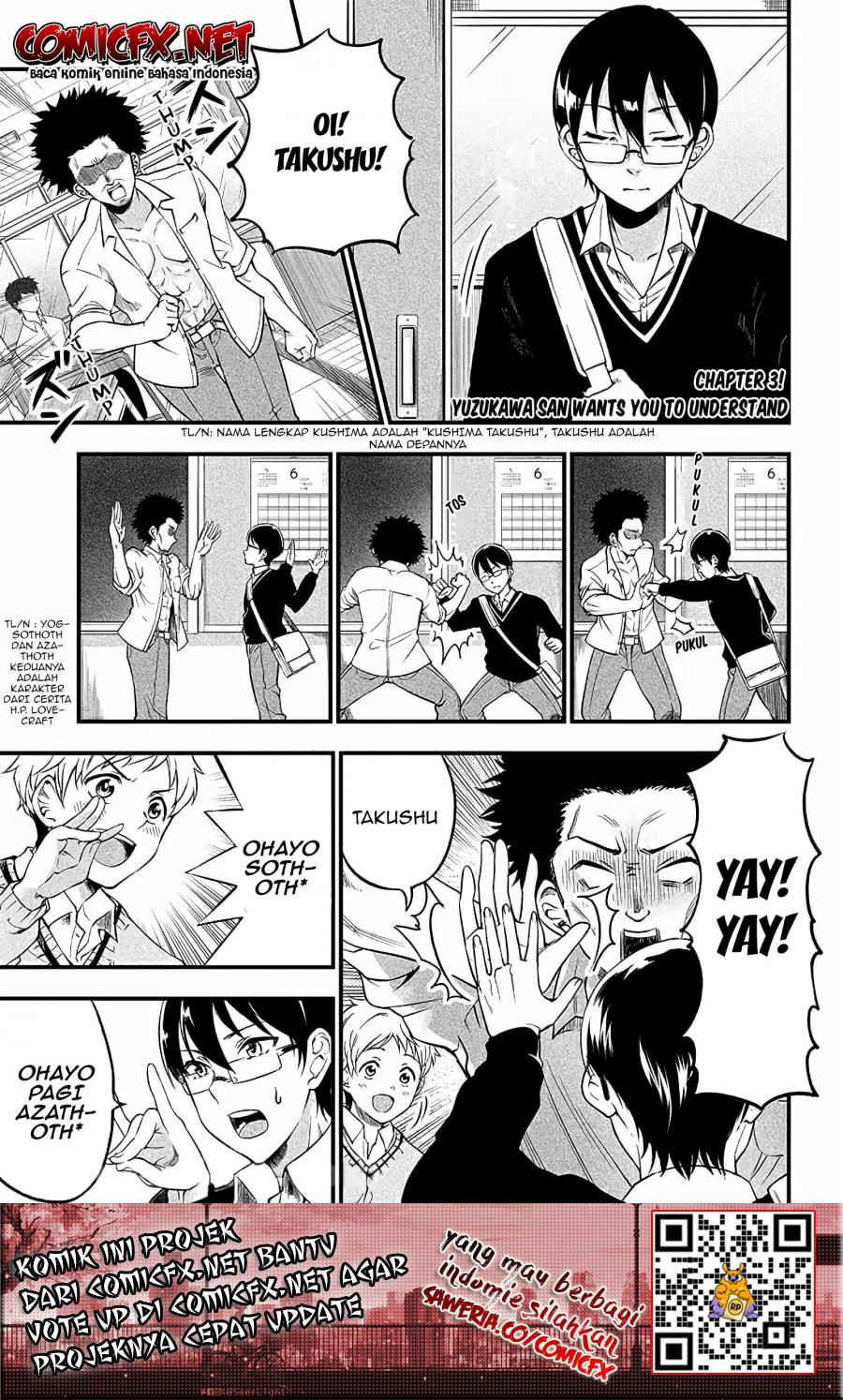 Baca Manga Yuzukawa-san wa, Sasshite Hoshii Chapter 3 Gambar 2