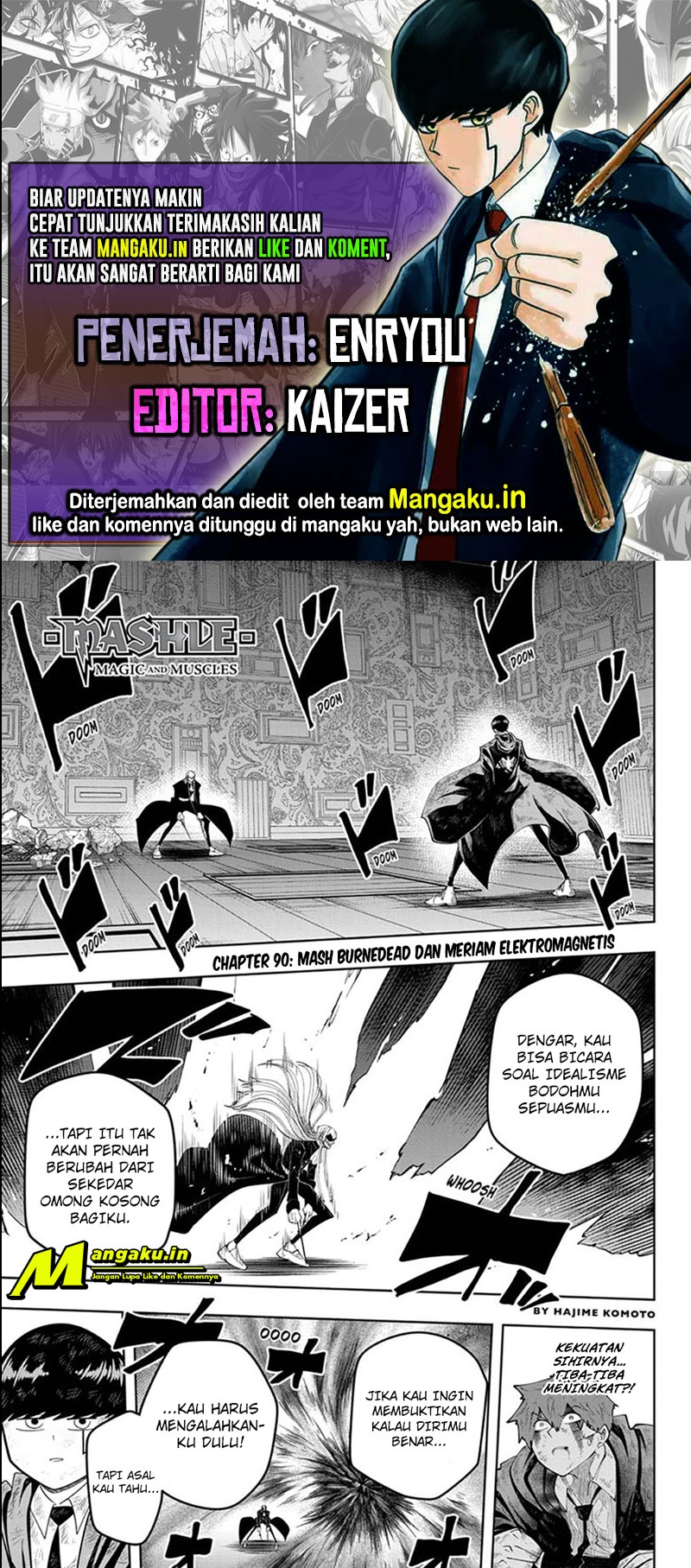 Baca Komik Mashle: Magic and Muscles Chapter 90 Gambar 1