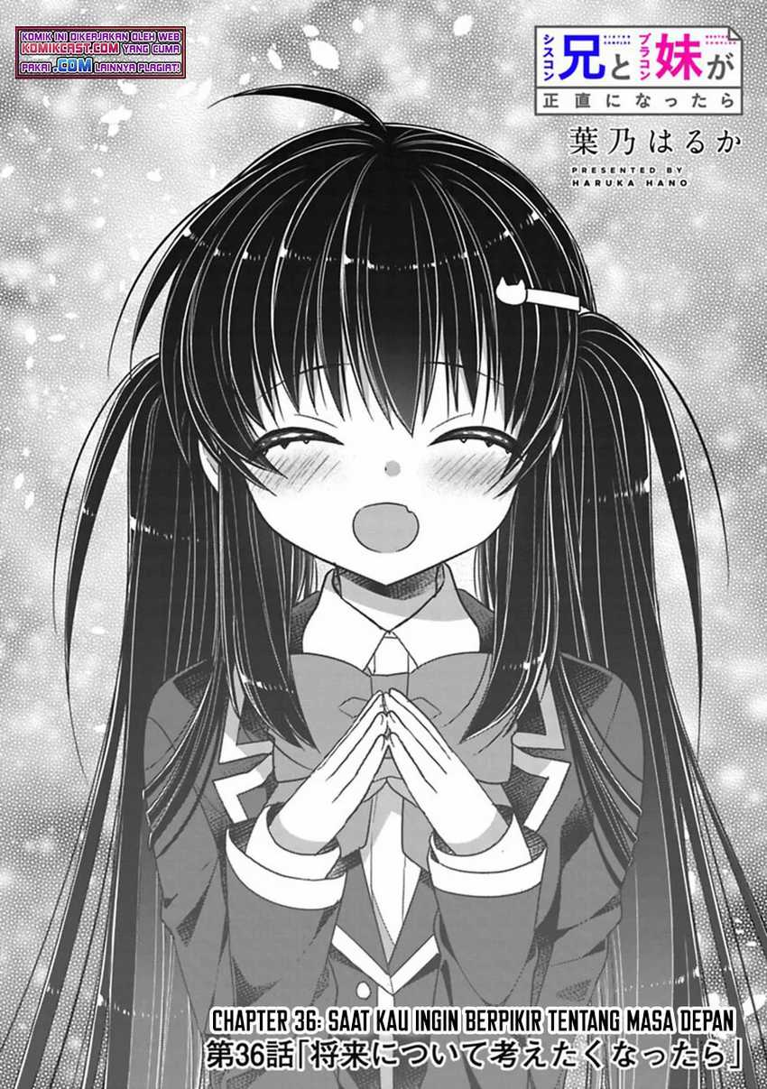 Siscon Ani to Brocon Imouto ga Shoujiki ni Nattara Chapter 36 Gambar 3