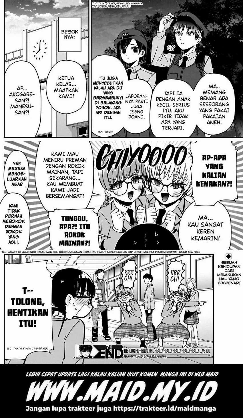 Kimi no Koto ga Dai Dai Dai Dai Daisuki na 100-ri no Kanojo Chapter 71 Gambar 22