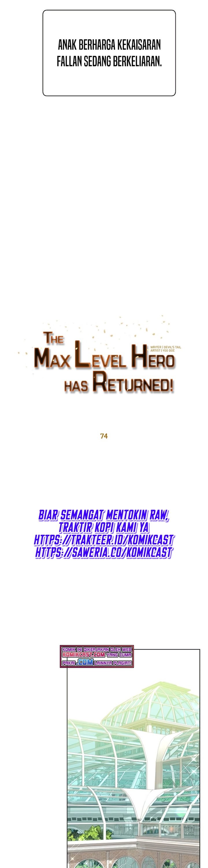 The MAX leveled hero will return! Chapter 74 Gambar 22