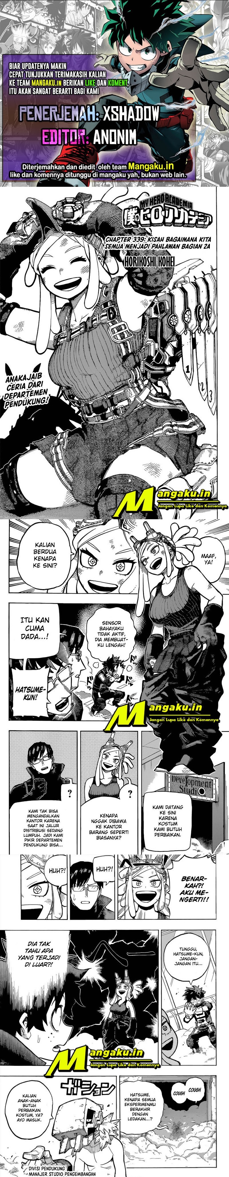 Baca Komik Boku no Hero Academia Chapter 339 Gambar 1