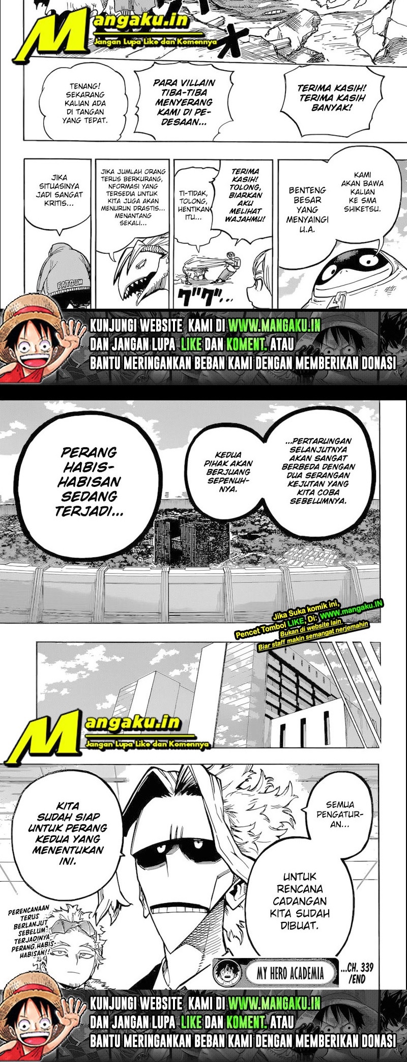 Boku no Hero Academia Chapter 339 Gambar 5