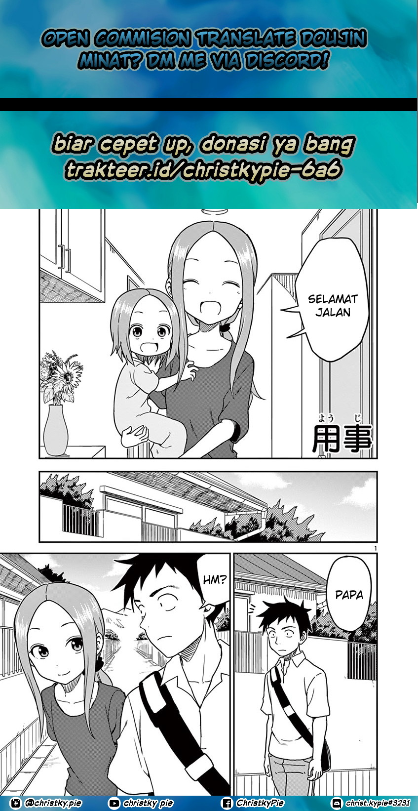 Baca Komik Karakai Jouzu no (Moto) Takagi-san Chapter 99 Gambar 1