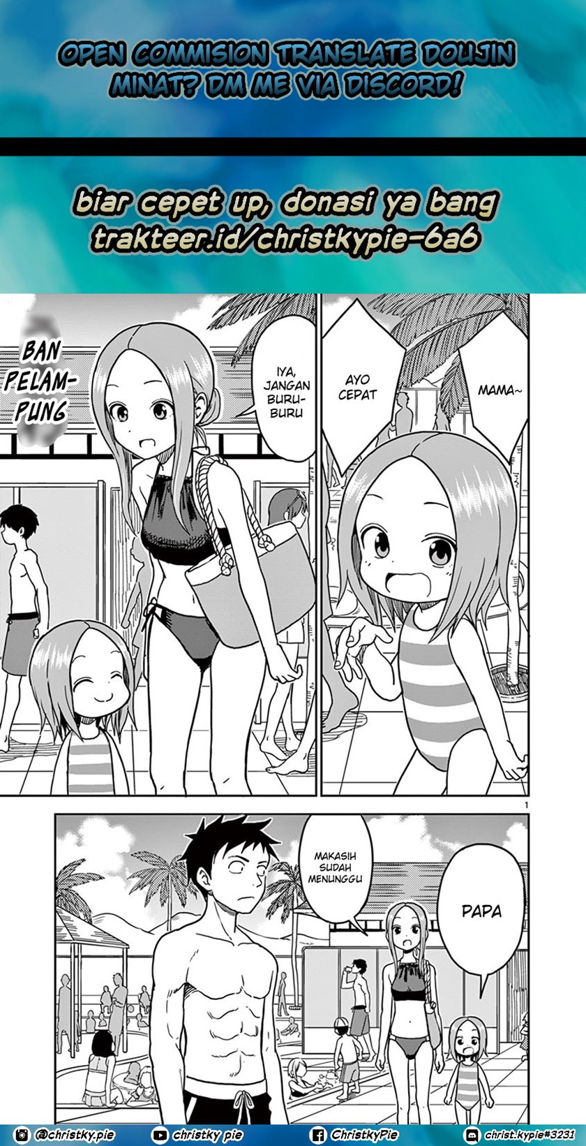 Baca Komik Karakai Jouzu no (Moto) Takagi-san Chapter 101 Gambar 1