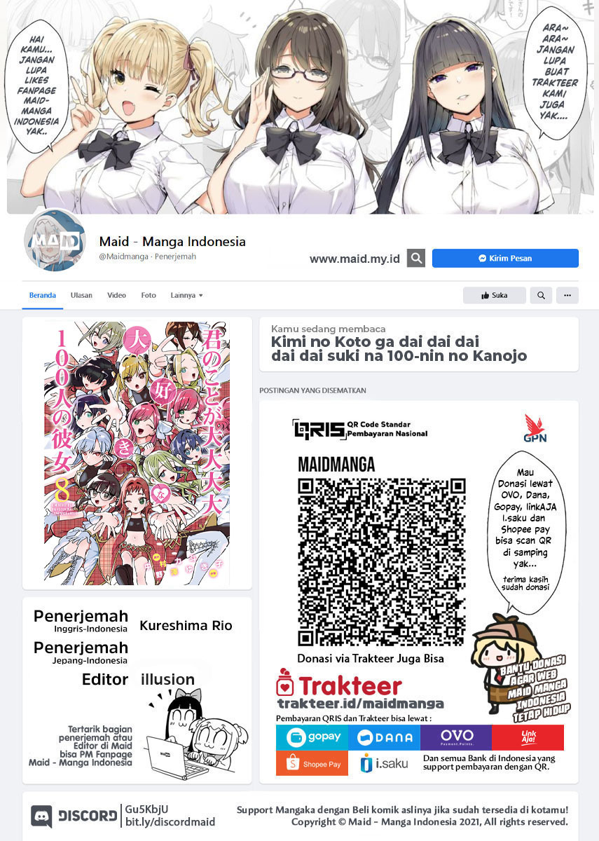 Baca Manga Kimi no Koto ga Dai Dai Dai Dai Daisuki na 100-ri no Kanojo Chapter 80 Gambar 2