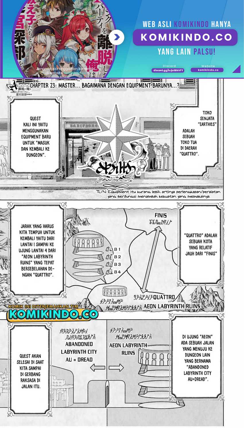 Baca Manga A Rank Party wo Ridatsu Shita Ore wa, Moto Oshiego Tachi to Meikyuu Shinbu wo Mezasu Chapter 23 Gambar 2