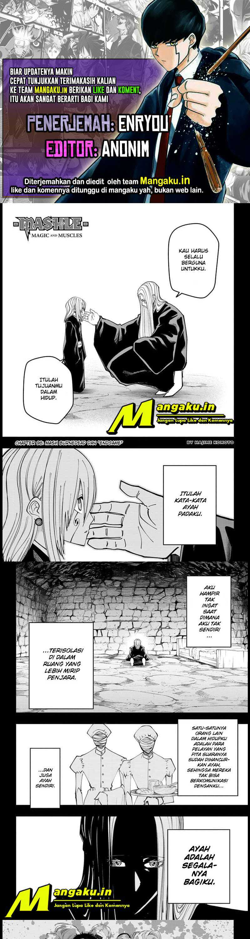 Baca Komik Mashle: Magic and Muscles Chapter 98 Gambar 1