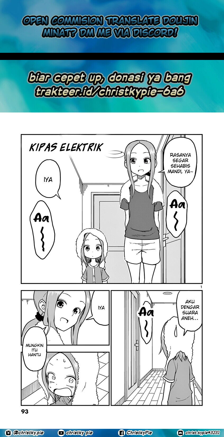 Baca Komik Karakai Jouzu no (Moto) Takagi-san Chapter 104 Gambar 1