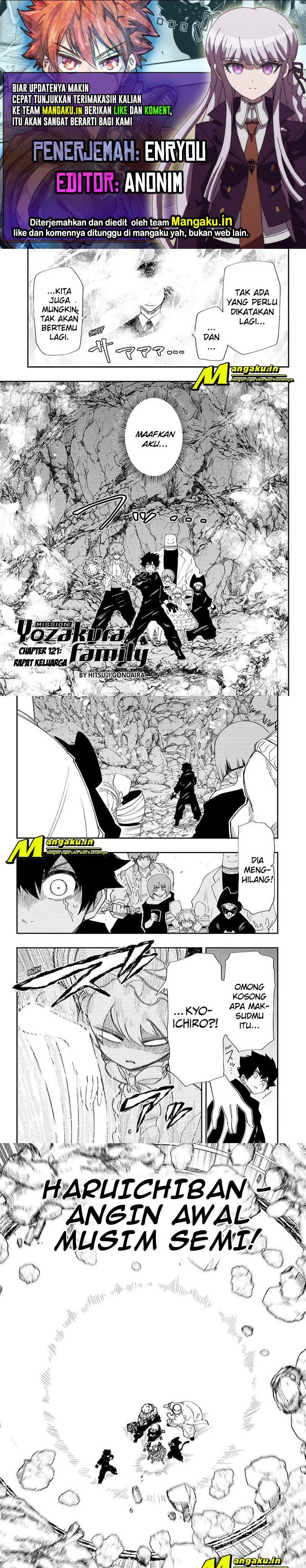 Baca Komik Mission: Yozakura Family Chapter 121 Gambar 1