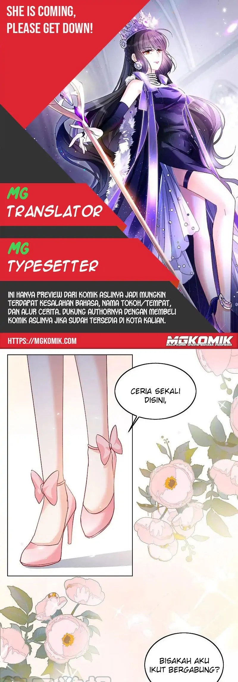 Baca Komik She Is Coming, Please Get Down! Chapter 70.1 Gambar 1