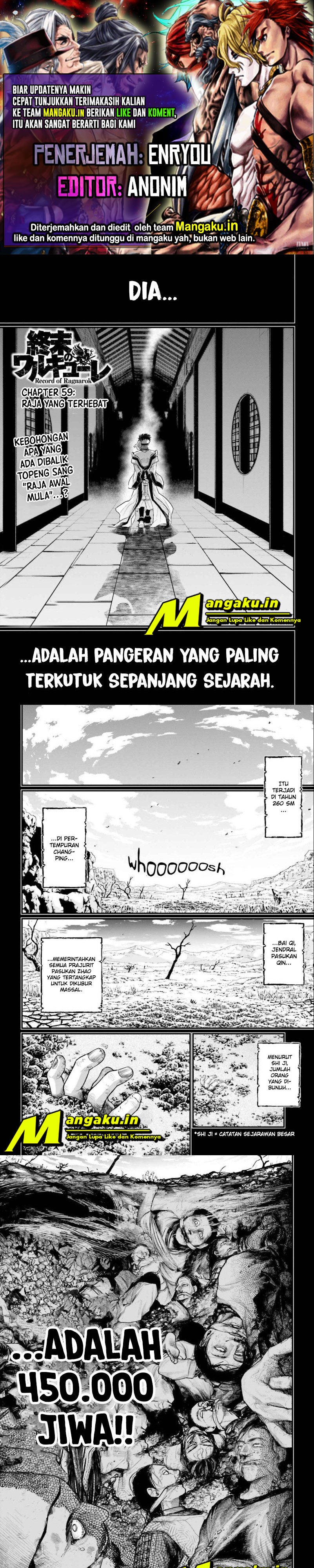 Baca Komik Shuumatsu no Valkyrie Chapter 59.1 Gambar 1