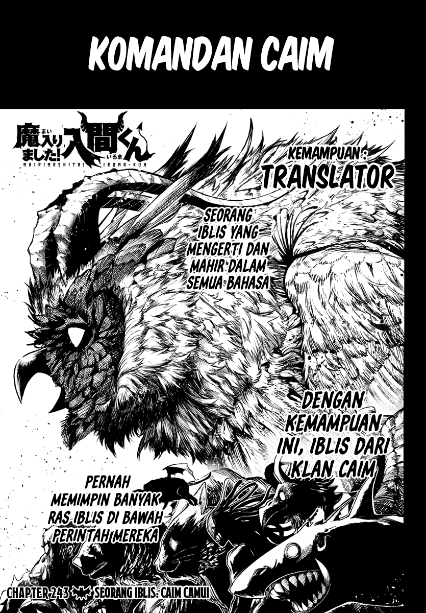 Baca Manga Mairimashita! Iruma-kun Chapter 243 Gambar 2